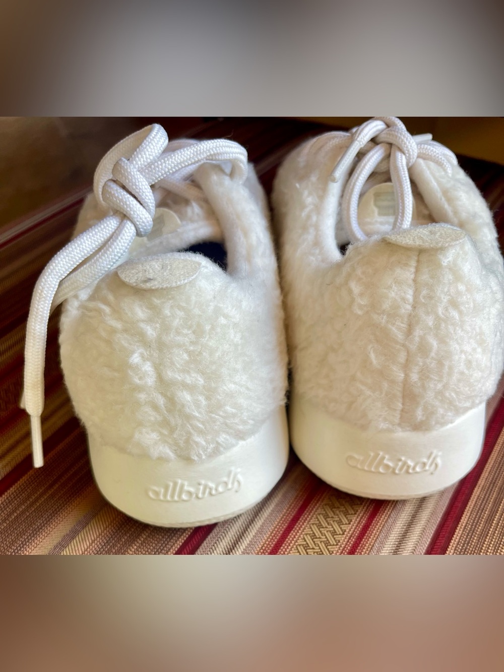 NEW ALLBIRDS ZQ MERINO RUNNER FLUFF TRAINERS RUNNERS WOMENS SIZE 7 WHITE - Picture 5 of 10